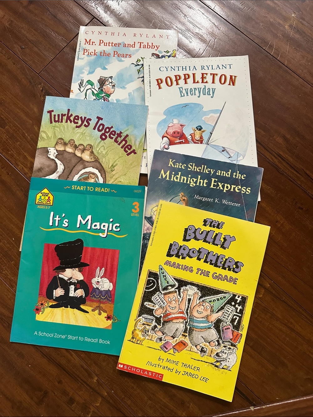 6 Kids Early Reader Book Lot Cynthia Rylant Scholastic Level 2 3